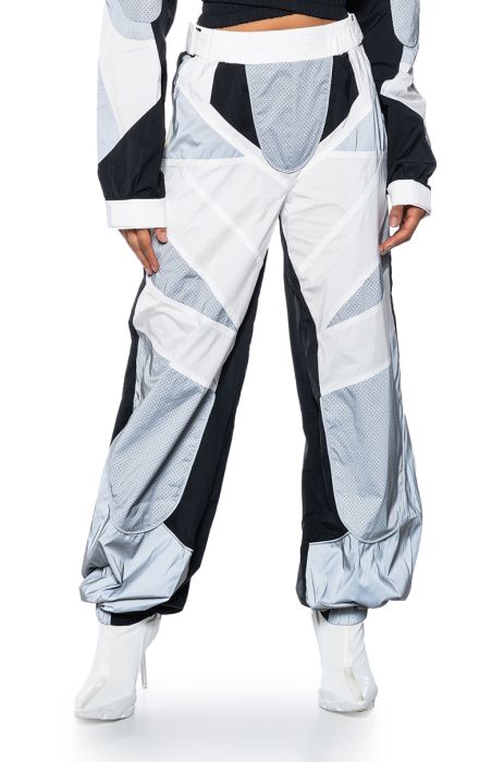 MEANS BUSINESS NYLON JOGGER PANT in multi
